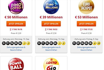 Das Lottoangebot von PlayEuroLotto